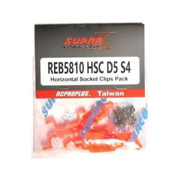 RCProPlus Horizontal Socket Clips Pack (D5) REB5810HSCD5S4