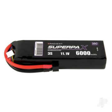 3S 6000mAh 11.1V 30C Deans (HCT) Radient LiPo RDNB60003S30H
