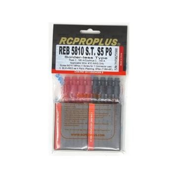 RCPROPLUS PRO S5 5mm Solderless (8M, 8F, Red/Black Housing)