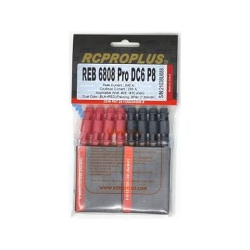 RCPROPLUS PRO 6mm (8M, 8F, Red/Black Housing)