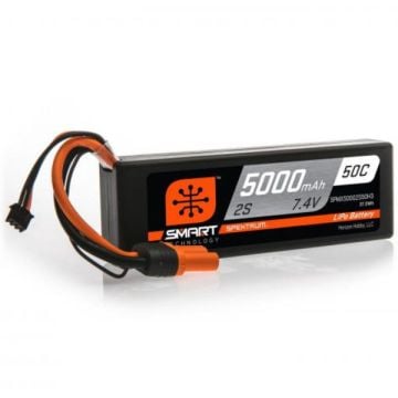 5000mAh 2S 7.4V 50C Smart LiPo Hardcase; IC3 O-SPMX50002S50H3