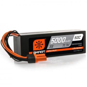 5000mah 3S 11.1V Smart LiPo 50C; Hardcase, IC3
