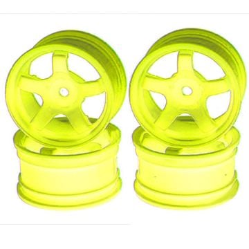 Sweep Mini 5-Spoke Wheel Type A Yellow (4) SW0011