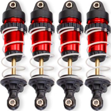 Traxxas Mini Maxx GTR Shocks and springs x 4 - Red