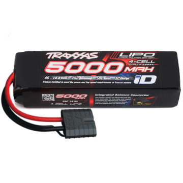 5000mAh 14.8V 25C Li-Po ID Battery (155x34x45mm) O-TRX2889X