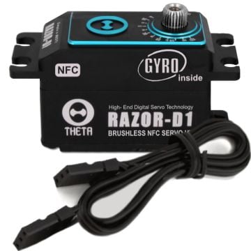 Theta Razor 16Kg D1 Full Size Car Servo w/Gyro NFC HV Low Profile TS-RD1G