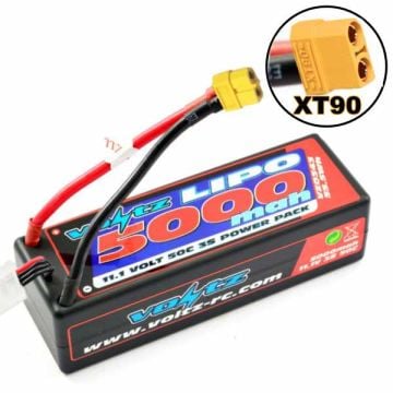 Voltz 5000Mah Hard Case 11.1V 50C Voltz Lipo Stick Pack Xt90 VZ0343XT90