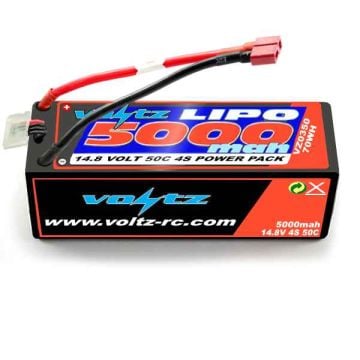 VOLTZ 5000MAH 4S 14.8V 50C Hardcase Lipo Battery Stick Pack VZ0350