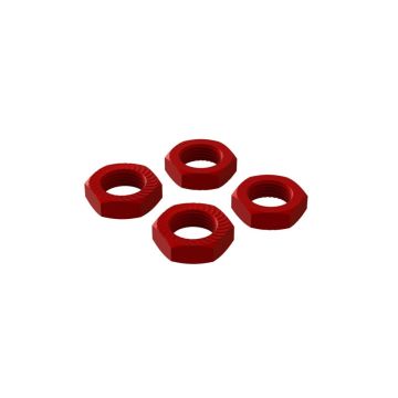 Aluminum Wheel Nut 17mm Red (4) Z-AR310906