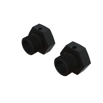 arrma Aluminum Wheel Hex 17mm, 16.5mm Thick, Black (2) Z-ARA311117