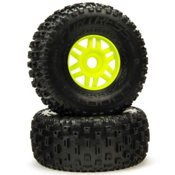 Arrma Mojave dBoots Fortress Tyre Set Glued Green (2) Z-ARA550068