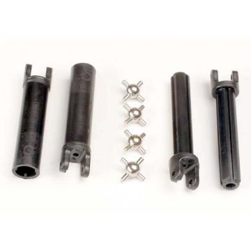 Half shafts, long truck (ext & int splined / metal U-joints Z-TRX1951