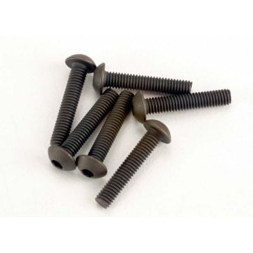 Screws, 3x15mm button-head machine (hex drive) (6) Z-TRX2579