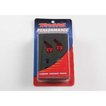 Steering blocks, Rustl/Stamp/Bandit red-anodised,5x11mm BB Z-TRX3636X
