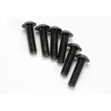 Screws, 4x14mm button-head machine (hex drive) (6) Z-TRX3938
