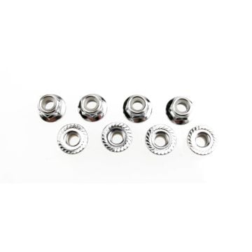 Traxxas Nuts 5mm flanged nylon locking (steel serrated) (8) Z-TRX5147X