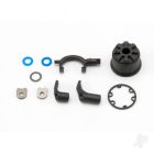 Carrier, Differential (heavy duty) / Differential fork / linkage arms (Front and Rear) / x-ring gaskets (2 pcs) / ring gear gasket / bushings (2 pcs) / 6.5x10x0.5 TW TRX5681