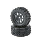 FF/RR Tire, Mounted (2): Mini 8IGHT-DB Z-LOS41007