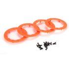 Beadlock Ring, Orange w/ Screws (4): 22SCT Z-LOS43009
