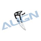 Align 700E PRO Carbon Vertical Stabilizer-White H70T007XXT