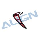 Align T-Rex 700/800E PRO Vertical Stabilizer-Black/Red  H80T014XAT