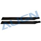 Align 425 Carbon Fiber Blades-Black HD420H