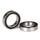 Ball bearing, black rubber seal (12x18x4mm)(2)  Z-TRX5120A