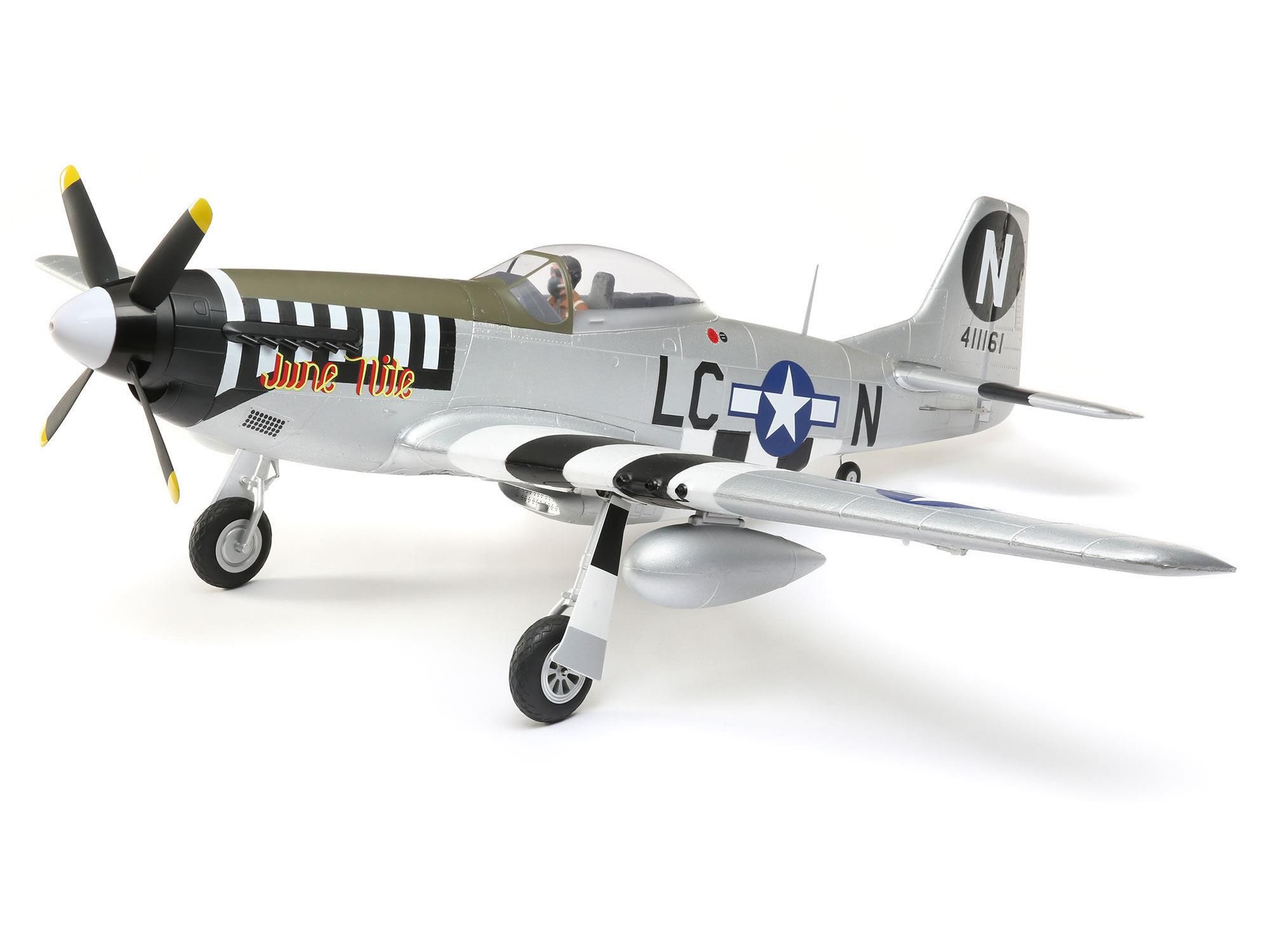 Eflite P 51D Mustang 1.2m BNF Basic with AS3X and SAFE Select A EFL89500 A EFL89500