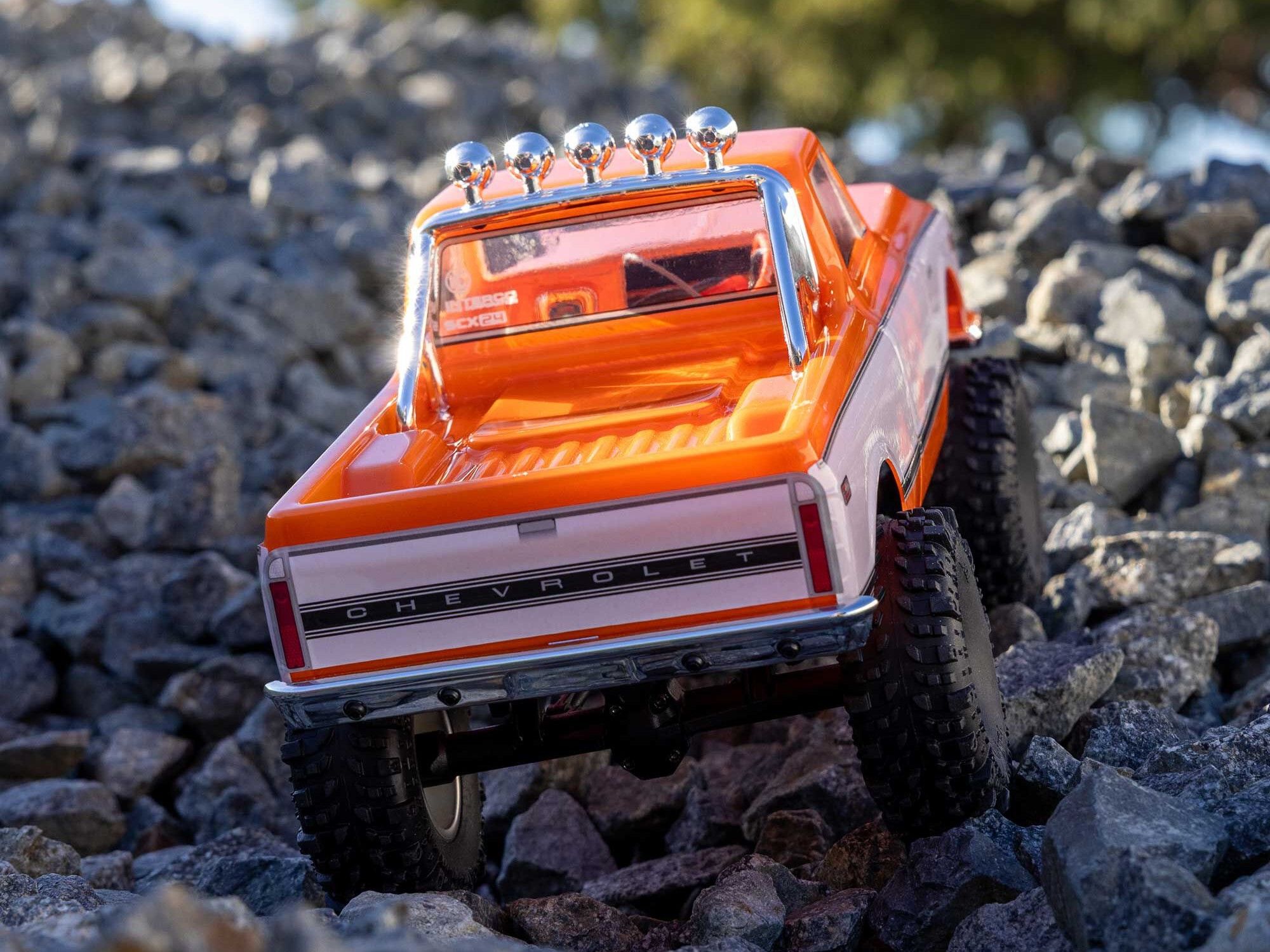 Axial SCX24 adventure shot on outdoor terrain.