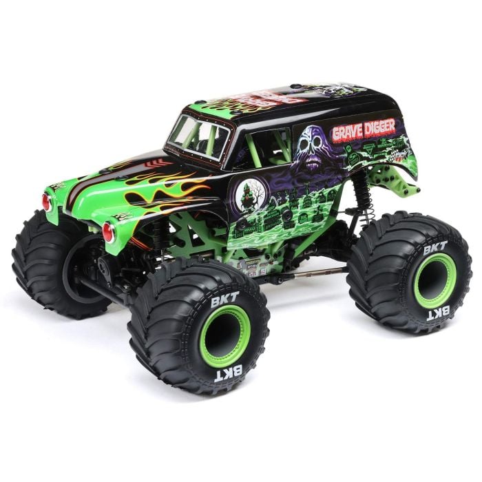 LOSI 1/18 Mini LMT 4X4 Brushed Monster Truck RTR Grave Digger C-LOS01026T1 LOSI 1/18 Mini LMT 4X4 Brushed Monster Truck RTR Grave Digger C-LOS01026T1