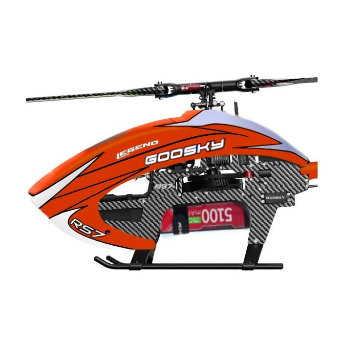 Goosky RS7 Orange RC Helicopter kit with Azure Blades BAF040007