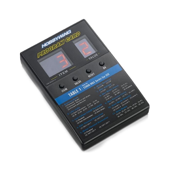 HOBBYWING LED PROGRAM CARD - HW30501003 HOBBYWING LED PROGRAM CARD - HW30501003