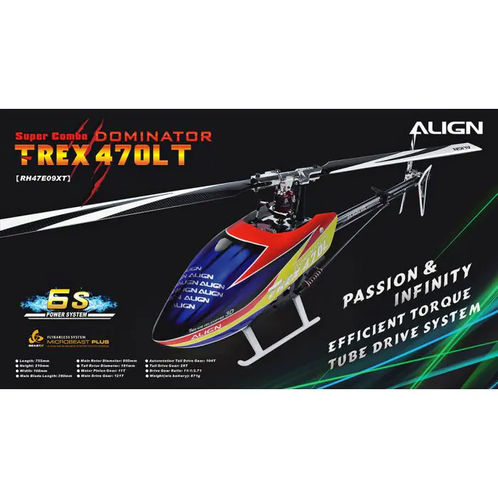 ALIGN TREX470L ヘリ Align T-REX 470LM Dominator Super Combo Belt RH47E01 RC